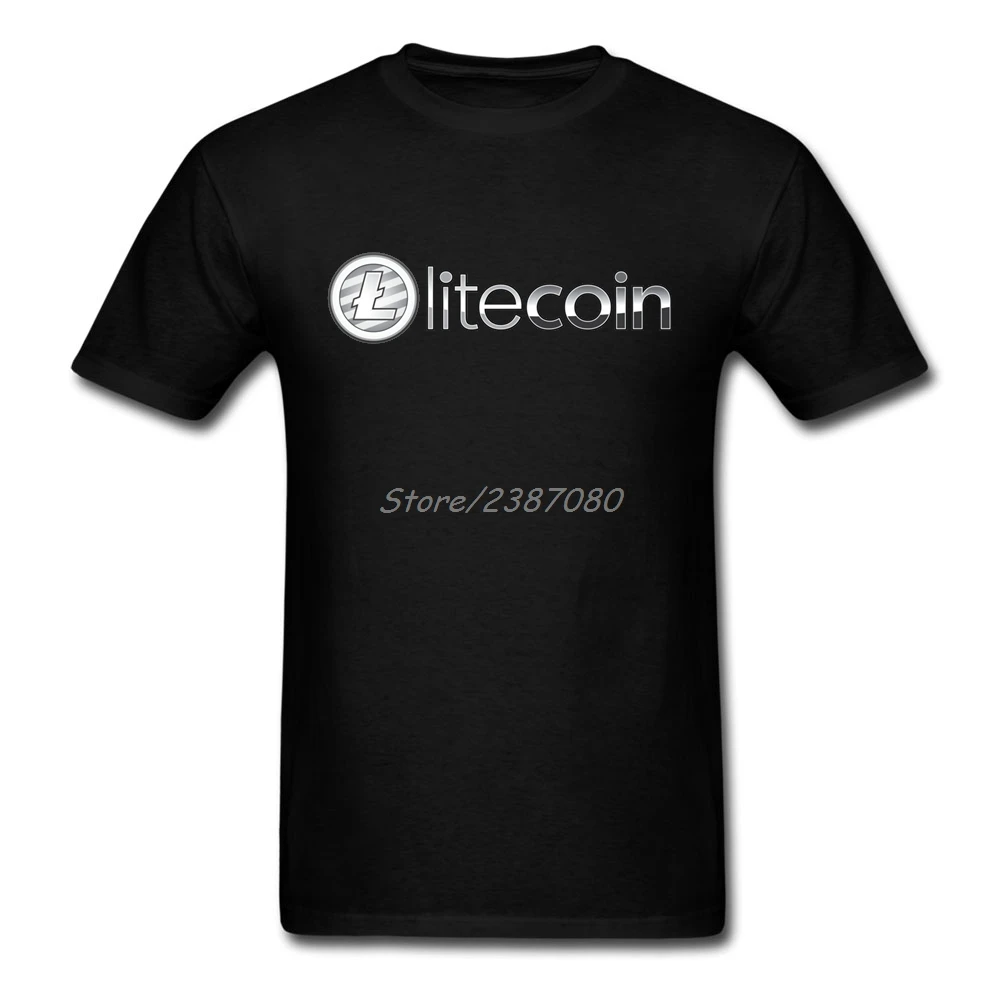 Прохладный криптовалюты Litecoin футболка XXXL короткий рукав футболки на заказ для
