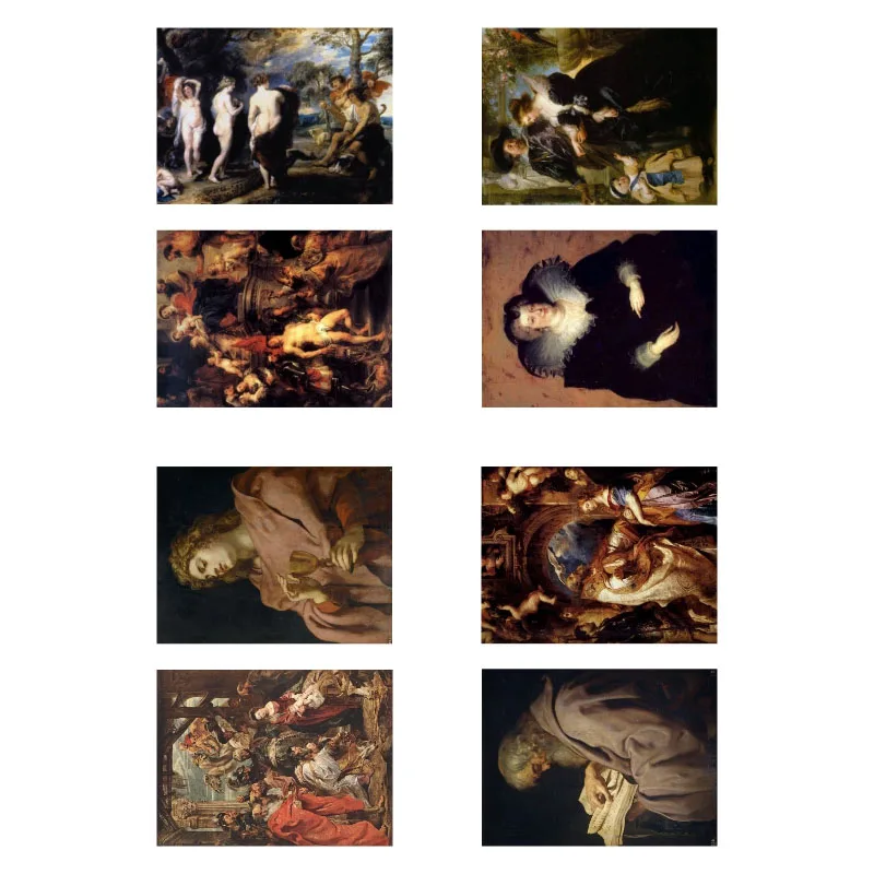 1 шт. Peter Paul Rubens известной картины DIY неразрезанный книжный журнал Стикеры Арт