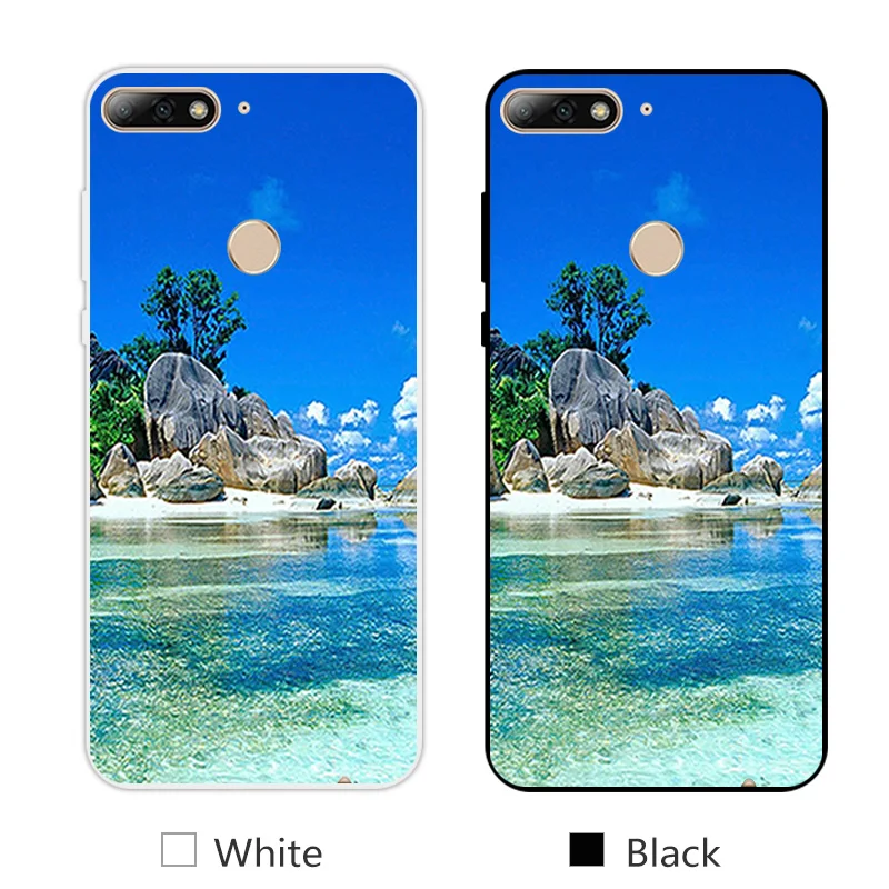 Чехол из ТПУ для Huawei Y7 Prime 2018 Enjoy 8 полная защита 5 99 дюймов чехол телефона Nova 2 Lite с