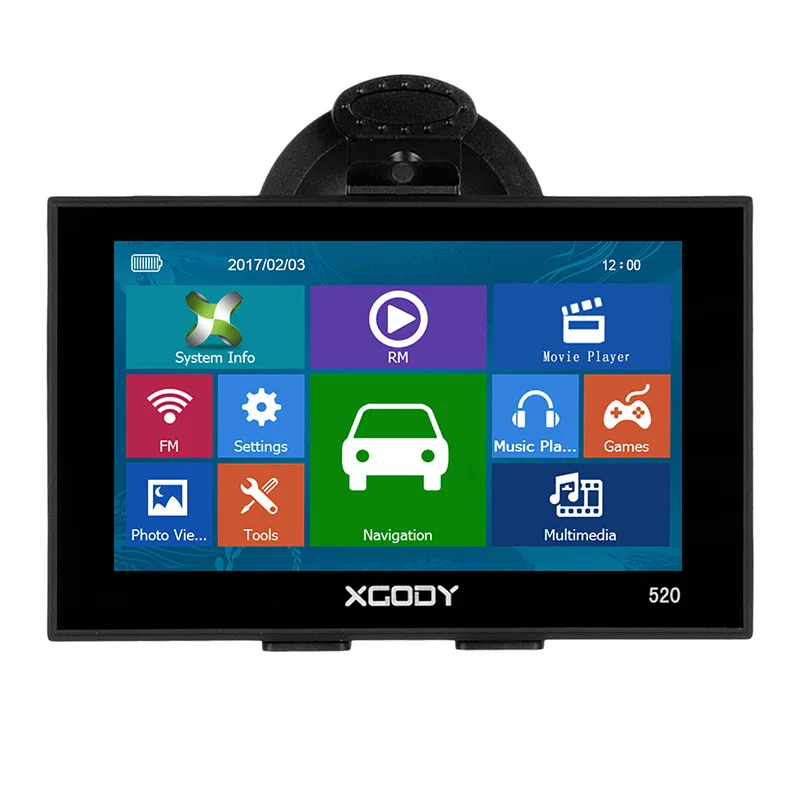 XGODY 520 5 дюймов Автомобильный gps навигатор 256 МБ+ 8 Гб сенсорный экран FM SAT NAV грузовик gps навигатор Navitel Европа бесплатное обновление карты