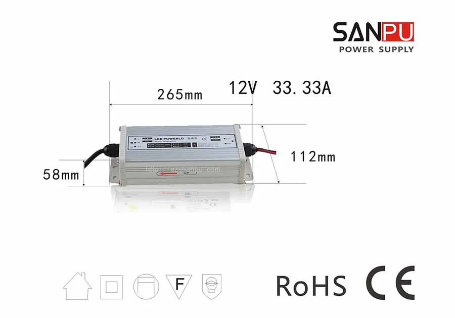Новый SANPU высокое качество переключения питания светодиодный источник 24 В 25А 600