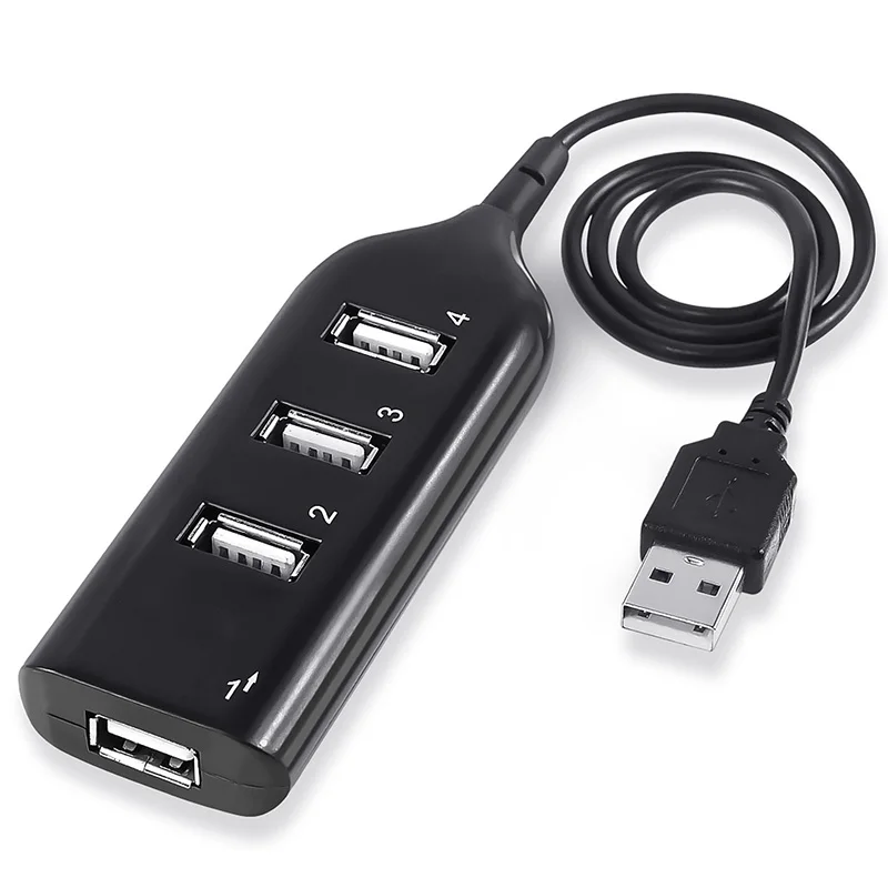 Хит продаж тонкий маленький мини 4 порта usb-адаптер для передачи редкий usb-хаб
