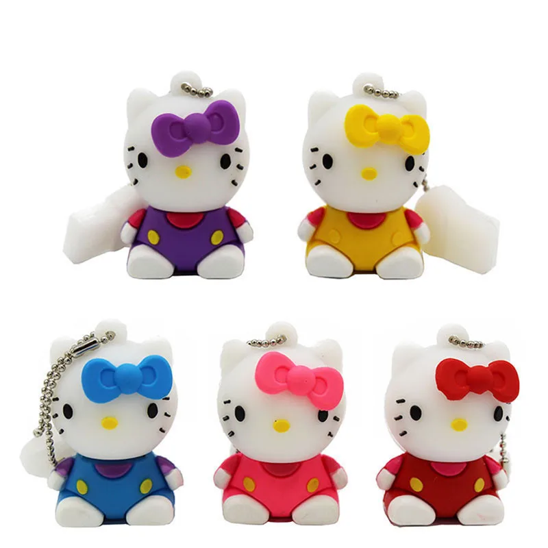 USB флеш накопитель TEXT ME в стиле hello kitty 5 цветов 4 ГБ 8 16 32 64 2 0|USB флэш-накопители| |