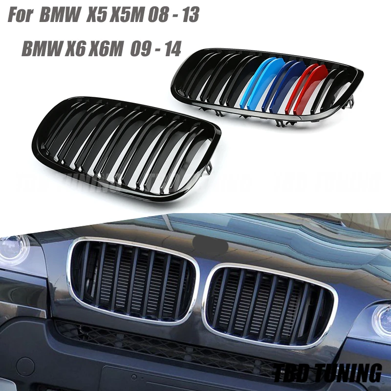 2008 2009 2010 2011 2012 2013 для BMW X5 E70 X6 E71 X5M X6M Передняя решетка гриль Kindey м Цвет отделка |