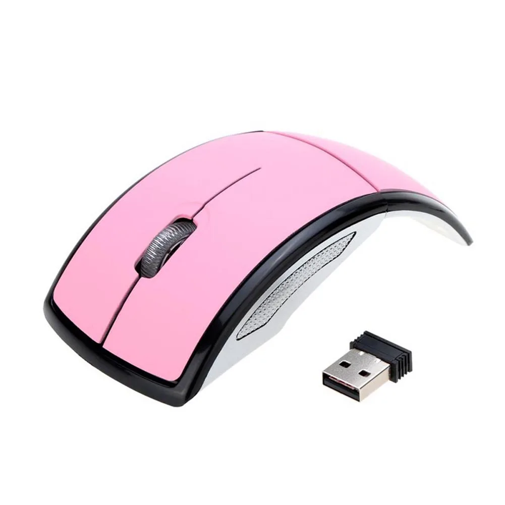 Новый игровой коврик для мыши Мода USB Беспроводной 2 4 ГГц Arc складная мышь
