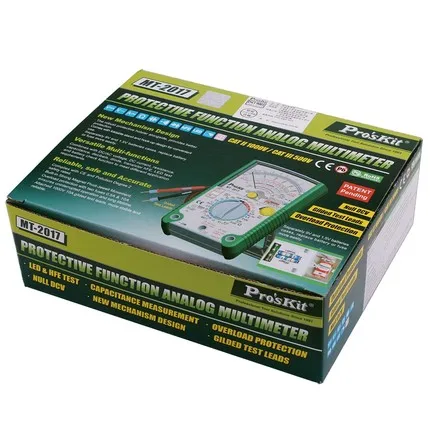 Pro'skit MT- AC/DC Аналоговый мультиметр Емкость Сопротивление тока Напряжение защитный Functioin 26 ступеней точечный дисплей