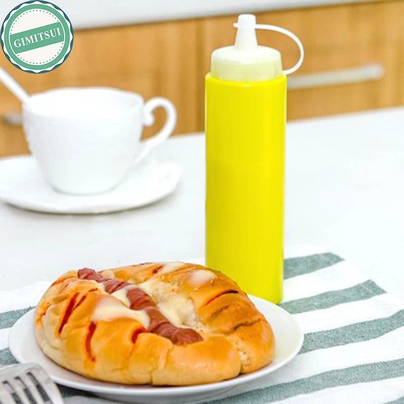 Пластиковые squeeze соус бутылки приправы диспенсер кетчуп Горчичным соусом Уксус