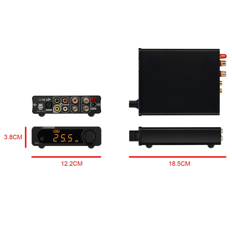 TOPPING MX3 Bluetooth цифровой усилитель USB коаксиальный волоконный декодер встроенный DAC Amp автоматический переключатель NFC 257 мВт* 2 24bit192KHz