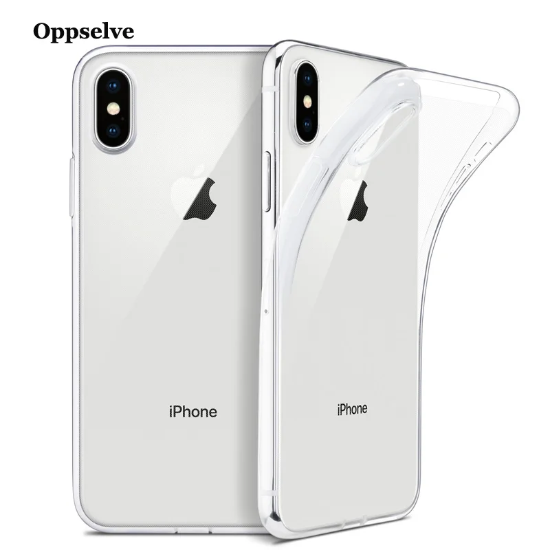 Oppselve прозрачный силиконовый чехол для телефона iPhone 11 XS Max XR X из ТПУ 8 7 6 S Plus