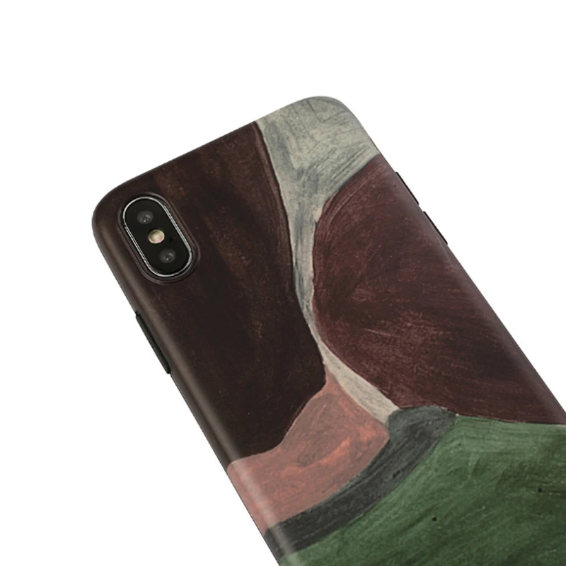 Mutural Печатные Чехол для телефона iPhone 6 7 8 Случаи Защитная Стекло крышка Plus X