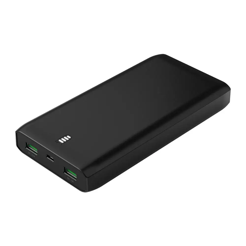 ORICO FIREFLY 20000 мАч Внешний аккумулятор для мобильного телефона 5V2. 1A 5V1A внешний аккумулятор Зарядка для телефона планшета - Цвет: Черный