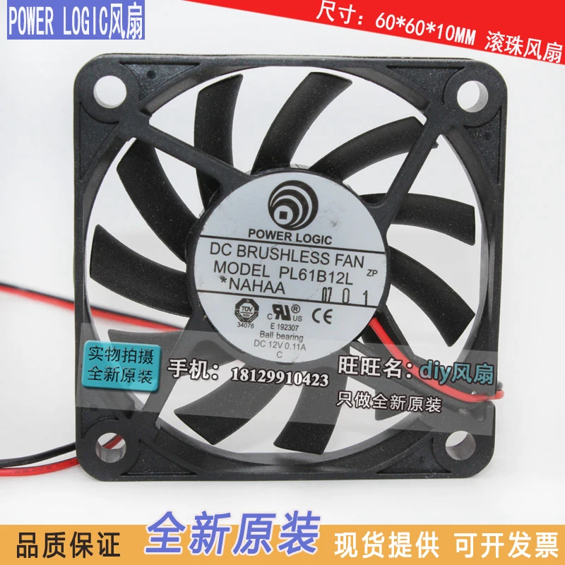 

Новый вентилятор охлаждения POWER LOGIC PL61B12L 12 В 6010 тишина 6 см
