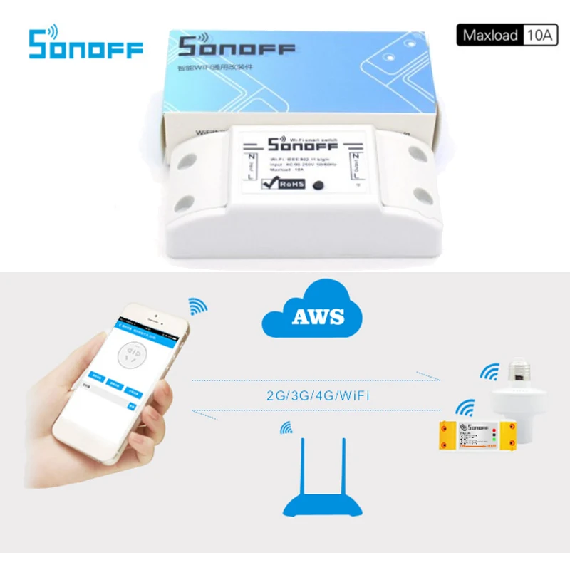 Sonoff переключатель Wi-Fi универсальный Умный дом автоматизации модуль таймера DIY