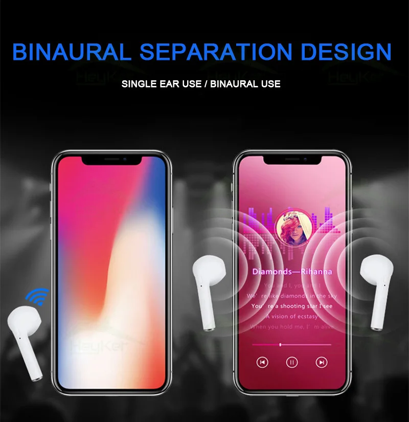 I9s TWS Mini Bluetooth 5,0 Беспроводные наушники гарнитуры Bleutooth наушники Xiomi наушники-вкладыши 1:1 для всех смартфонов