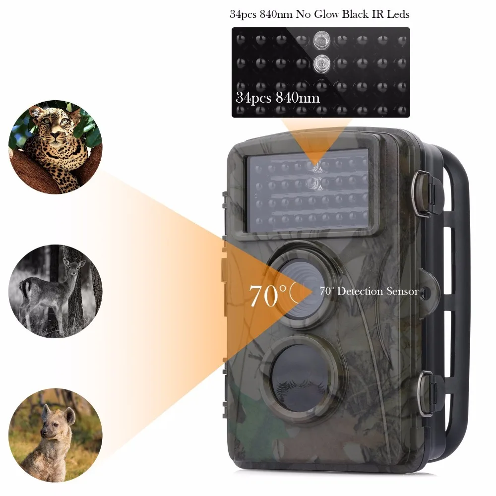 Открытый Беспроводной H3 720 P охотничьей Камера инфракрасный Анти-кражи видео Камера scutinting Камера игры дикой природы инфракрасный пироэлектрический