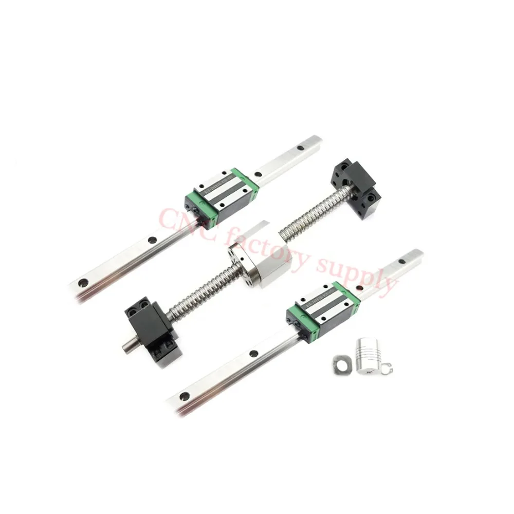 Запчасти для 3D печати фрезерный станок с ЧПУ SFU1605-300 400 SFU1204-L-600mm700mm набор шариковых
