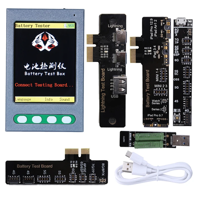 

USB-кабельный тестер для iPhone X 8 8P 7 7P 6S 6 5