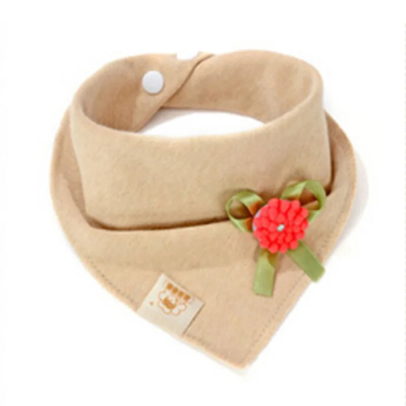 

Newborn Bandanas Baby Bibs Cotton Flower Stripe Infant Scarf Baby Burp Boy Girl Cloths Apron Soft Saliva Towel Bibs