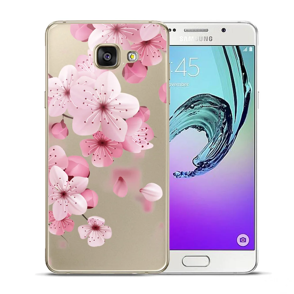 Сексуальный Цветочный Мягкий ТПУ чехол Обложка для samsung Galaxy A3 A5 A7 A6 A8 плюс A7 A9 звезда A30 A50 цветок силиконовый чехол