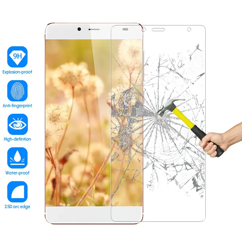 Закаленное стекло 2.5D 9H для Elephone S3 Защита экрана S1 защитная пленка на переднее |