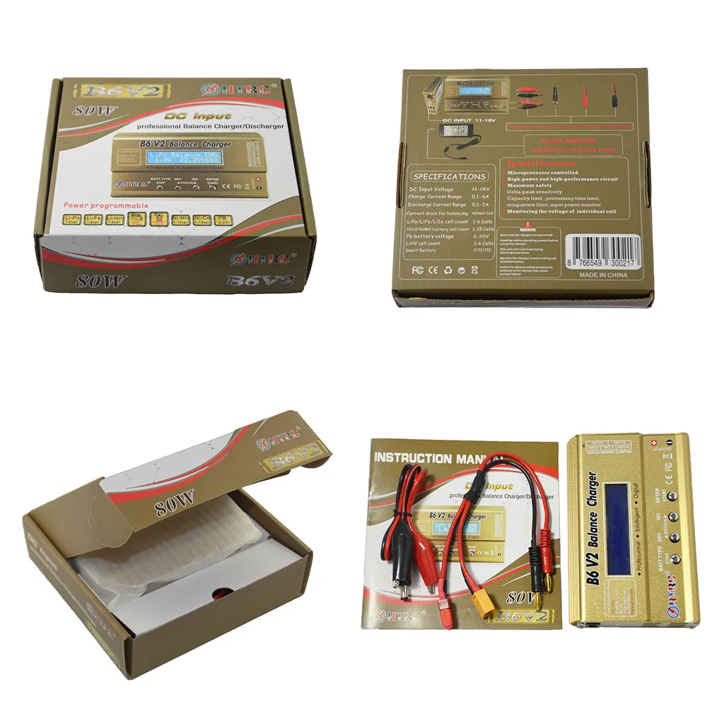 IMAX B6 V2 Зарядное устройство для радиоуправляемого вертолета перепиковое зарядное