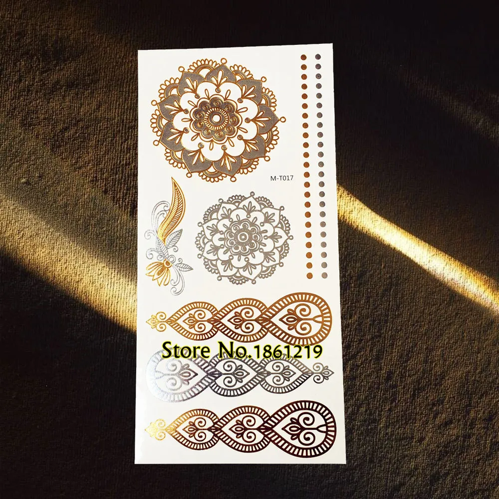 Новая модная Золотая временная татуировка дикого волка чудовища женский боди