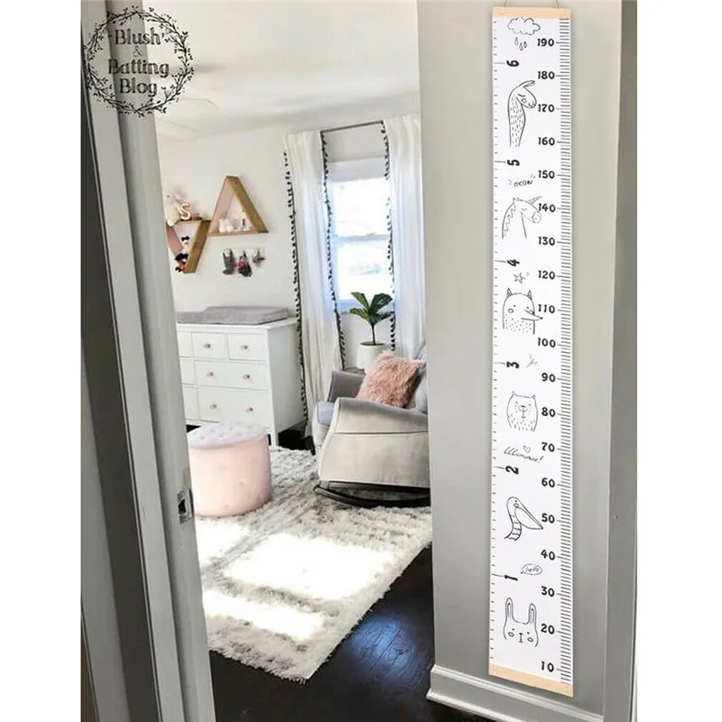 Линейка для роста детей деревянная настенная Подвеска персонализированное