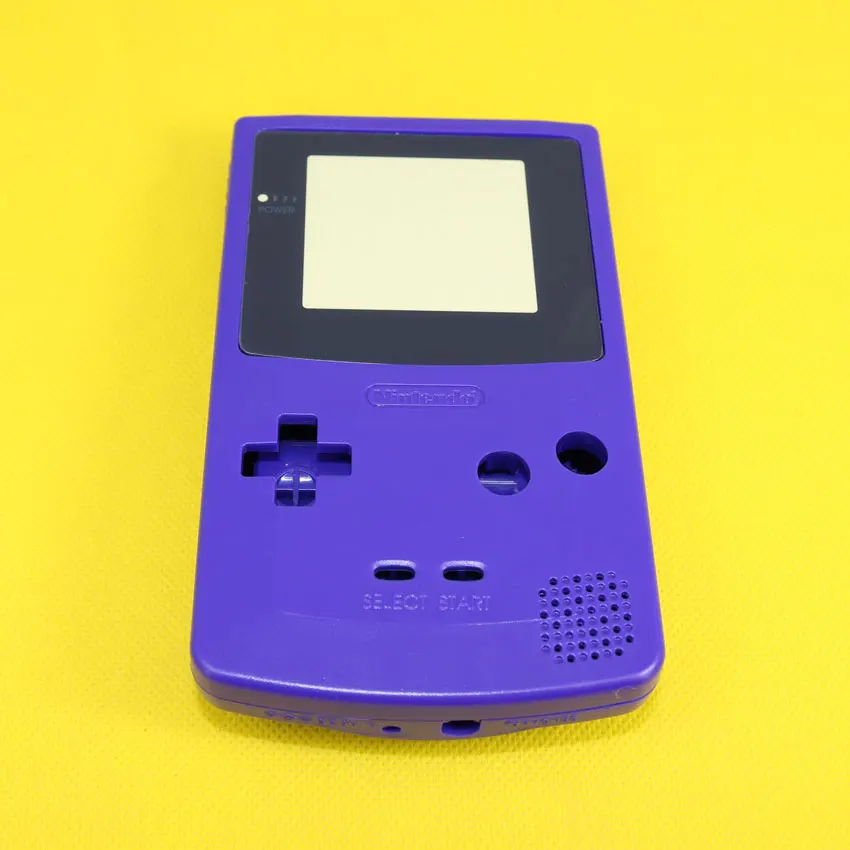 Полный Корпус Запасные части Крышка для Nintendo GBC Чехол пакет на запчасти для Gameboy оболочки с винтовые кнопки, 4 цвета - Цвет: C