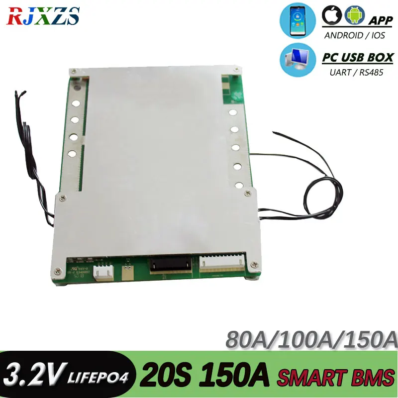 20S 150A Smart bms Lifepo4 smart pcm с android Bluetooth app UART соответствие wi-Fi программное обеспечение