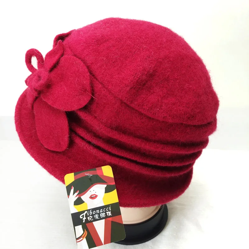 Fibonacci головные уборы для женщин купол фетровая шляпка шерстяная мужчин и