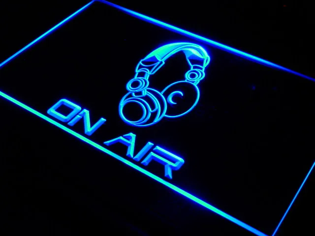 Наушники s013 On Air гарнитура для студии светодиодная неоновая подсветка