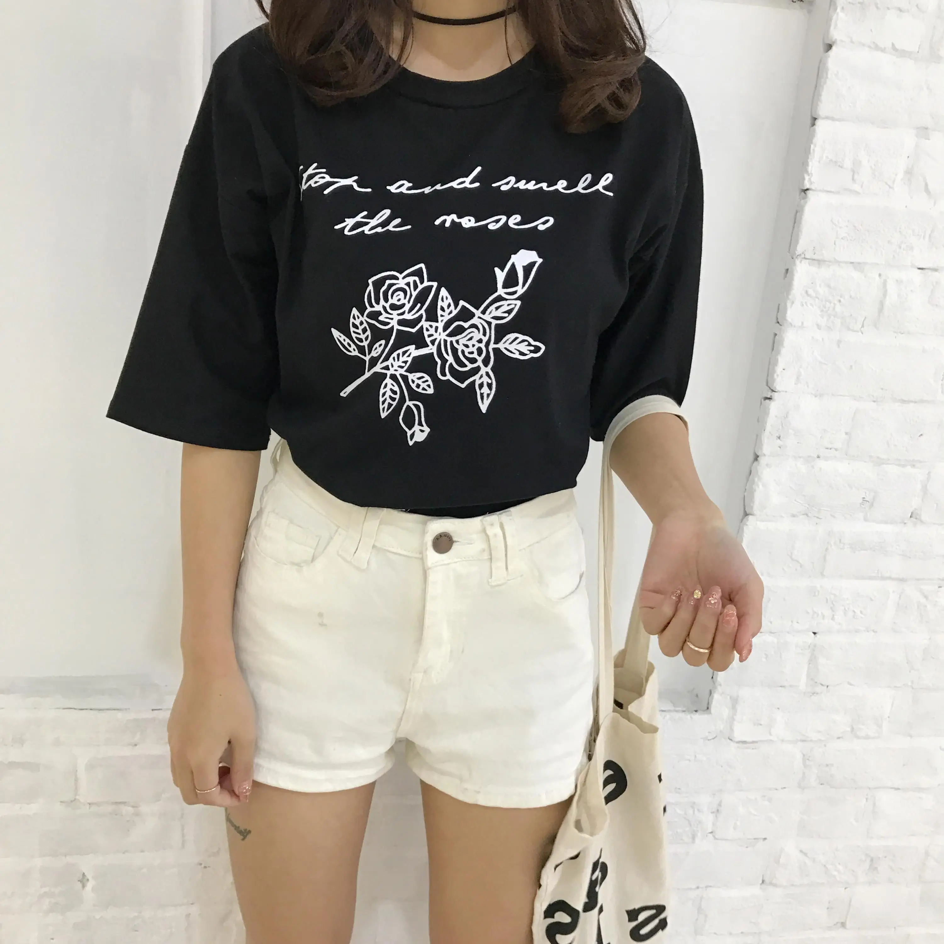 2017 Halajuku модные Универсальные женские футболки с коротким рукавом и принтом