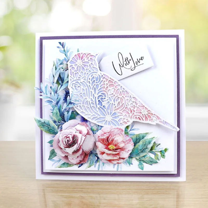 Цветок бабочка кружева природы металла резки штампы трафарет для скрапбукинга