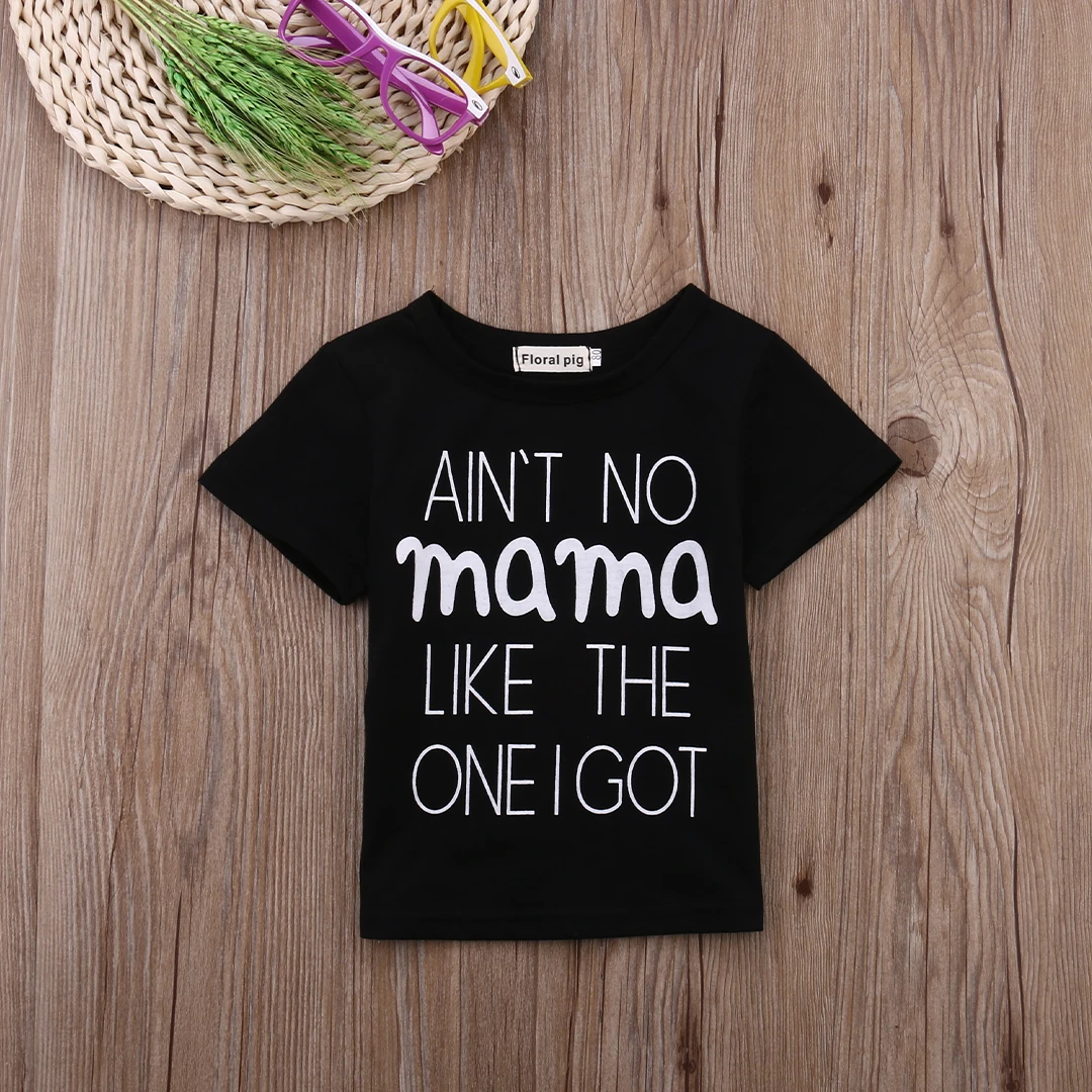 Топы с надписью для новорожденных одежда маленьких мальчиков и девочек топы мамы