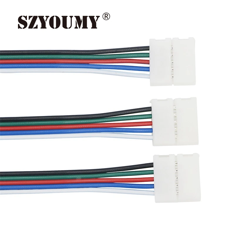 SZYOUMY 200 шт./лот коннектор rgbw светодиодные ленты коннекторы RGBW 10 мм PCB 5 Pin основной