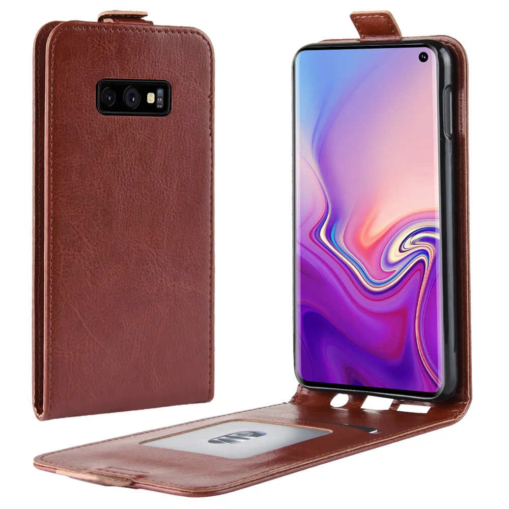 Для Samsung Galaxy S10e Чехол Флип кожаный чехол для высокое качество Вертикальный |