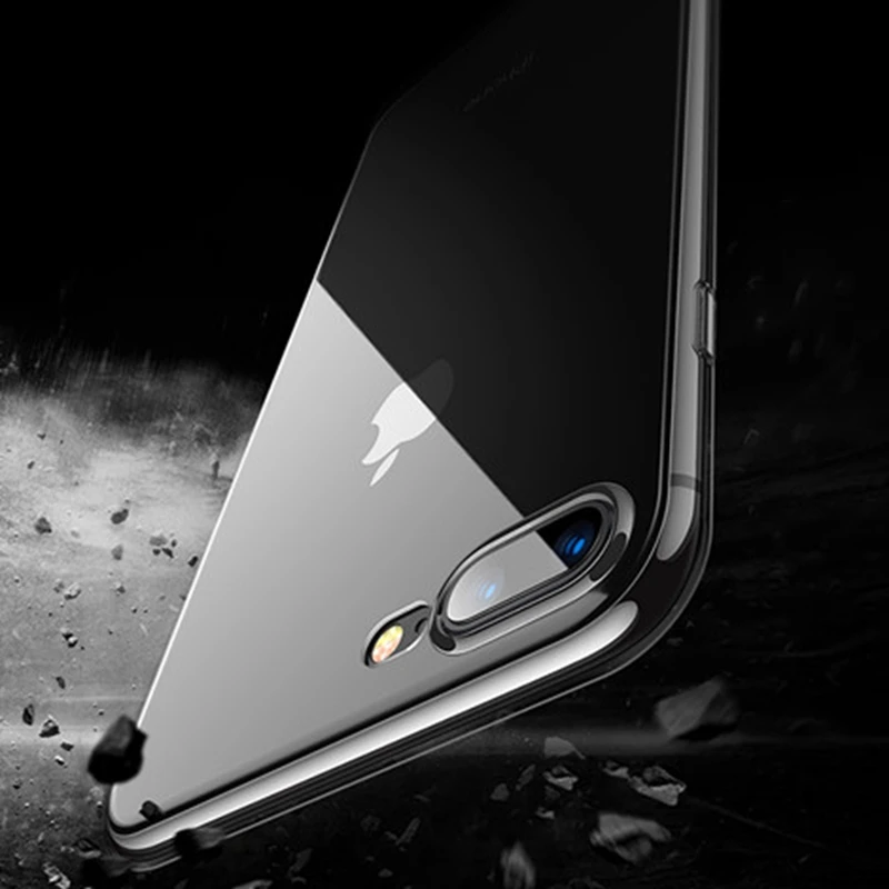 Luxury Bumper Transparent Silicone Phone Case For iPhone X XS XR Max 8 7 6 6S Plus 4 S 5 5S SE Clear protection Back Cover | Мобильные