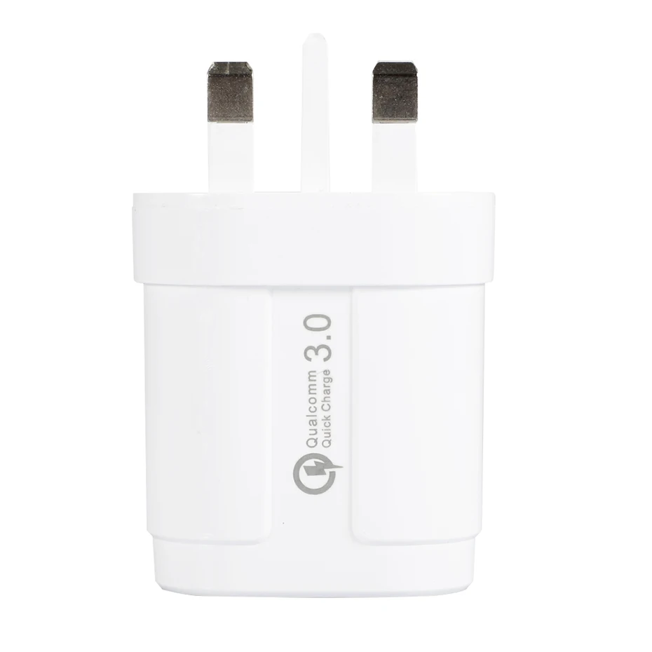 Быстрое зарядное устройство QC3.0 UK для iPhone для Xiaomi samsung универсальный источник питания для путешествий адаптер быстрой зарядки с кабелем Micro type-c