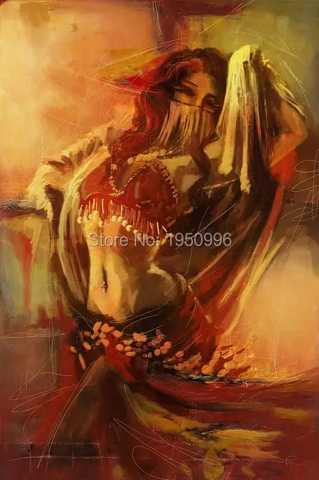 Картина маслом на холсте большой Испанский танцор для украшения стен | Дом и сад