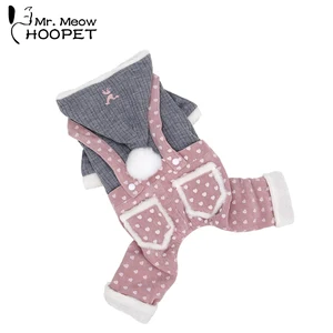Hoopet, теплая одежда для собак, костюм для кошек, осенне-зимнее пальто для маленьких собак, платье для домашних животных