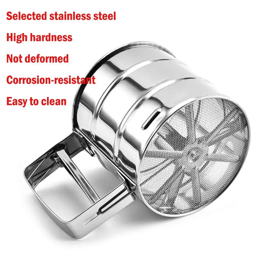 Сито для муки ручное прессованное из нержавеющей стали 1 шт. | Дом и сад