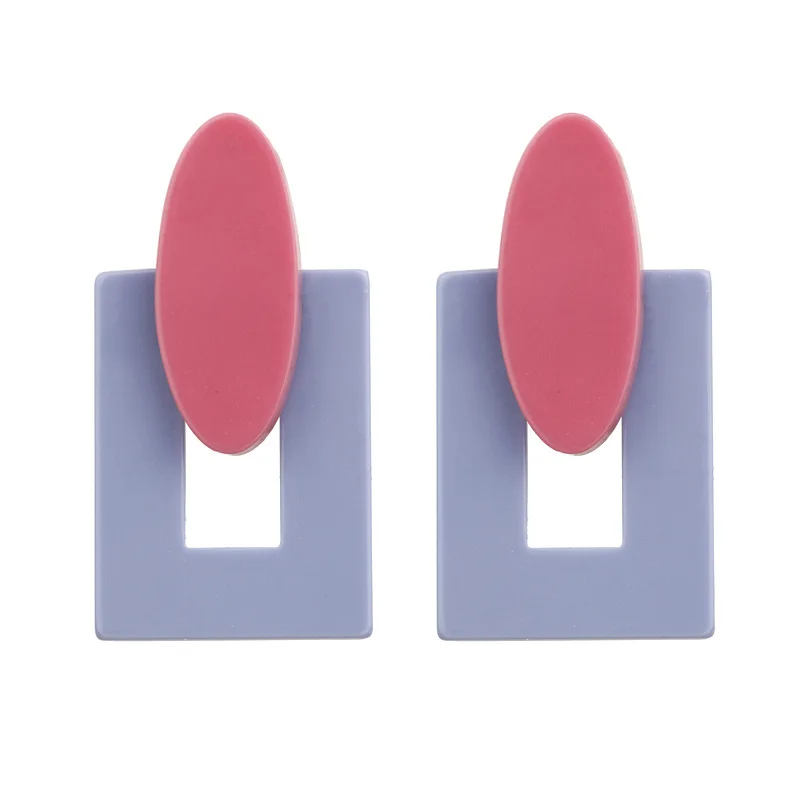 Новые дизайнерские акриловые серьги разных цветов длинные висячие для женщин