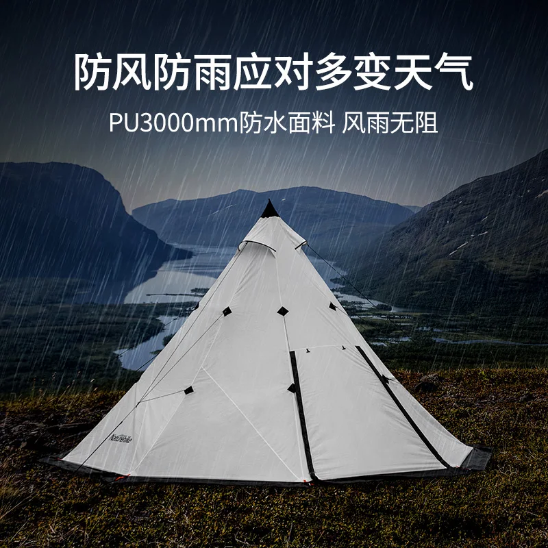 Naturehike палатка с прорезывателем для улицы семейная вечеринка большая кемпинга 5 8