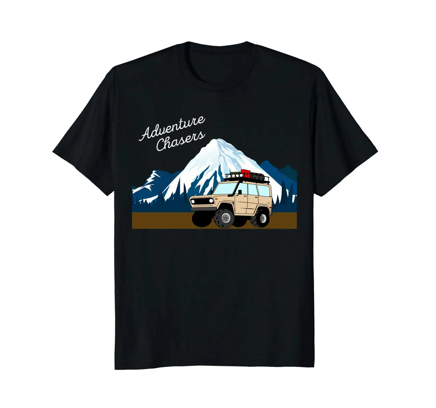 Мужская футболка с принтом Landcruiser Land Cruiser Adventure Overland Expedition летняя для путешествий