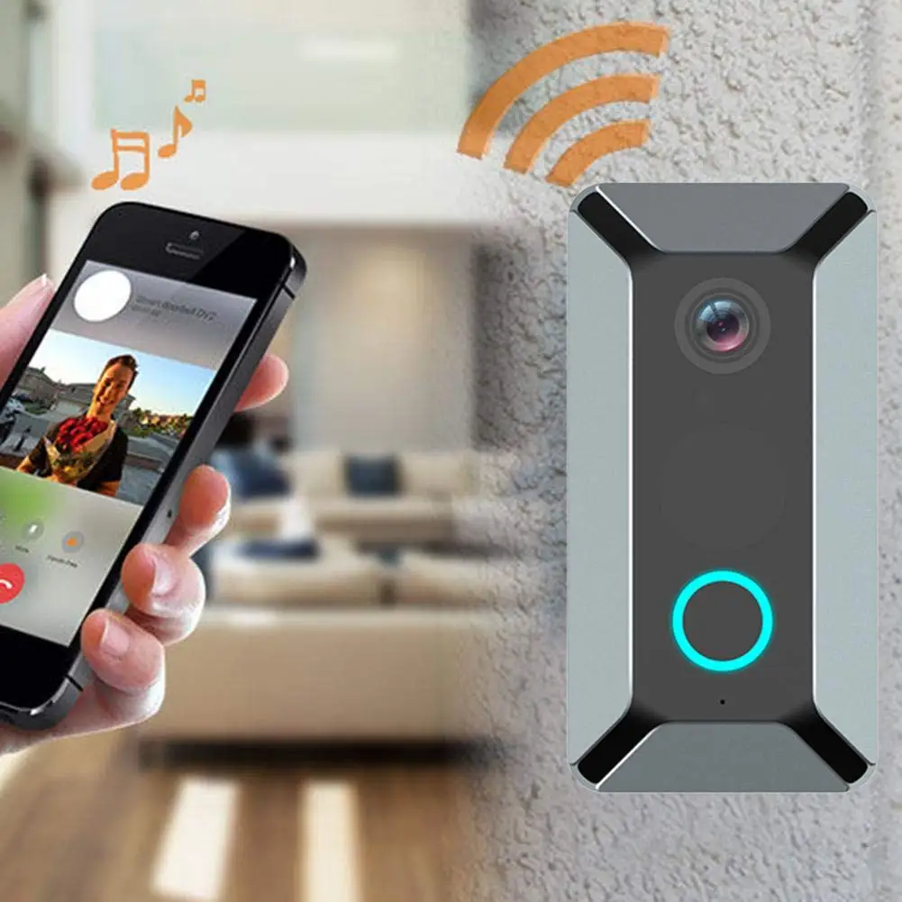 V6 V7 wifi беспроводной дверной звонок 720P 1080P умный IP видеодомофон камера безопасности дверной звонок удаленный мониторинг сигнализация