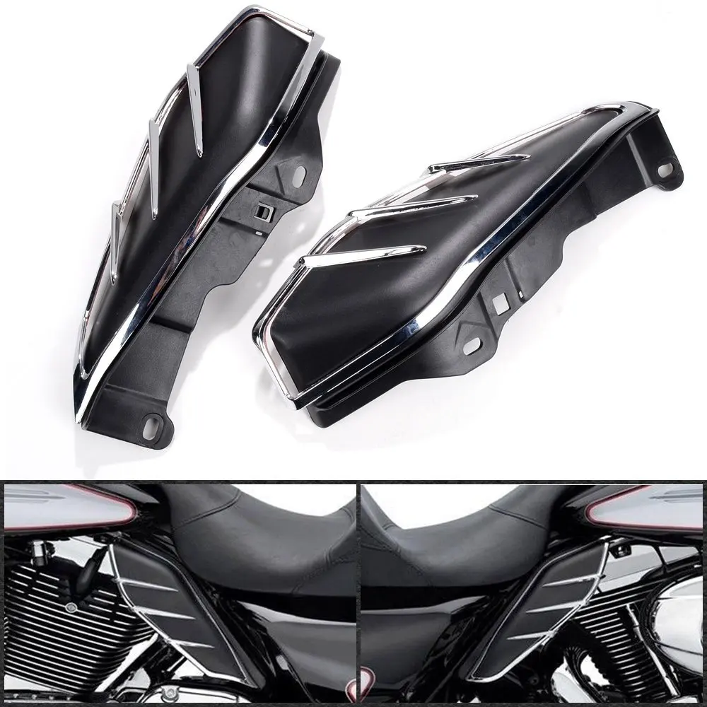 2X дефлекторы воздуха средней рамы из АБС пластика для Harley Touring CVO Road Glide King Street Ultra