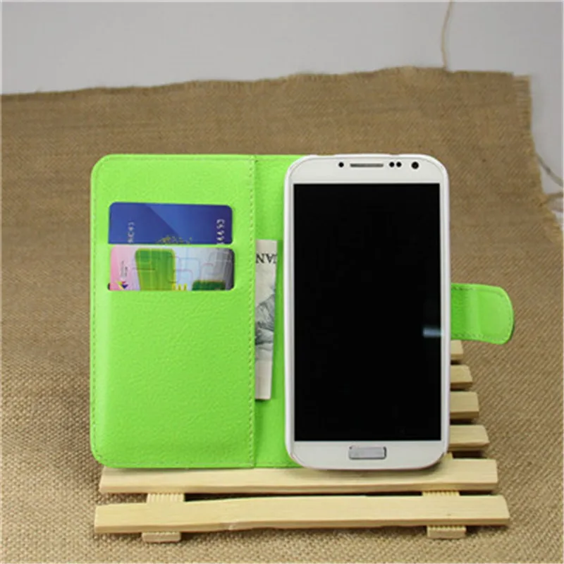 Новый чехол-книжка из искусственной кожи личи для Samsung Galaxy S4 I9500 I9502 I9505 I9506 I9515 с