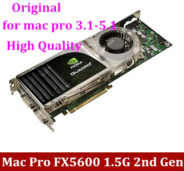 Оригинал Высокого Качества для Mac Pro nVidia Quadro FX 5600 1.5 ГБ PCIe macpro 2-го поколения Видео