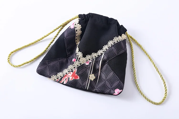 Black purse Очаровательное платье в стиле Лолиты в японском стиле; платье без рукавов на бретельках; цельнокроеное и кружевное платье с короткими рукавами; блузка; рубашка - Цвет: Black purse