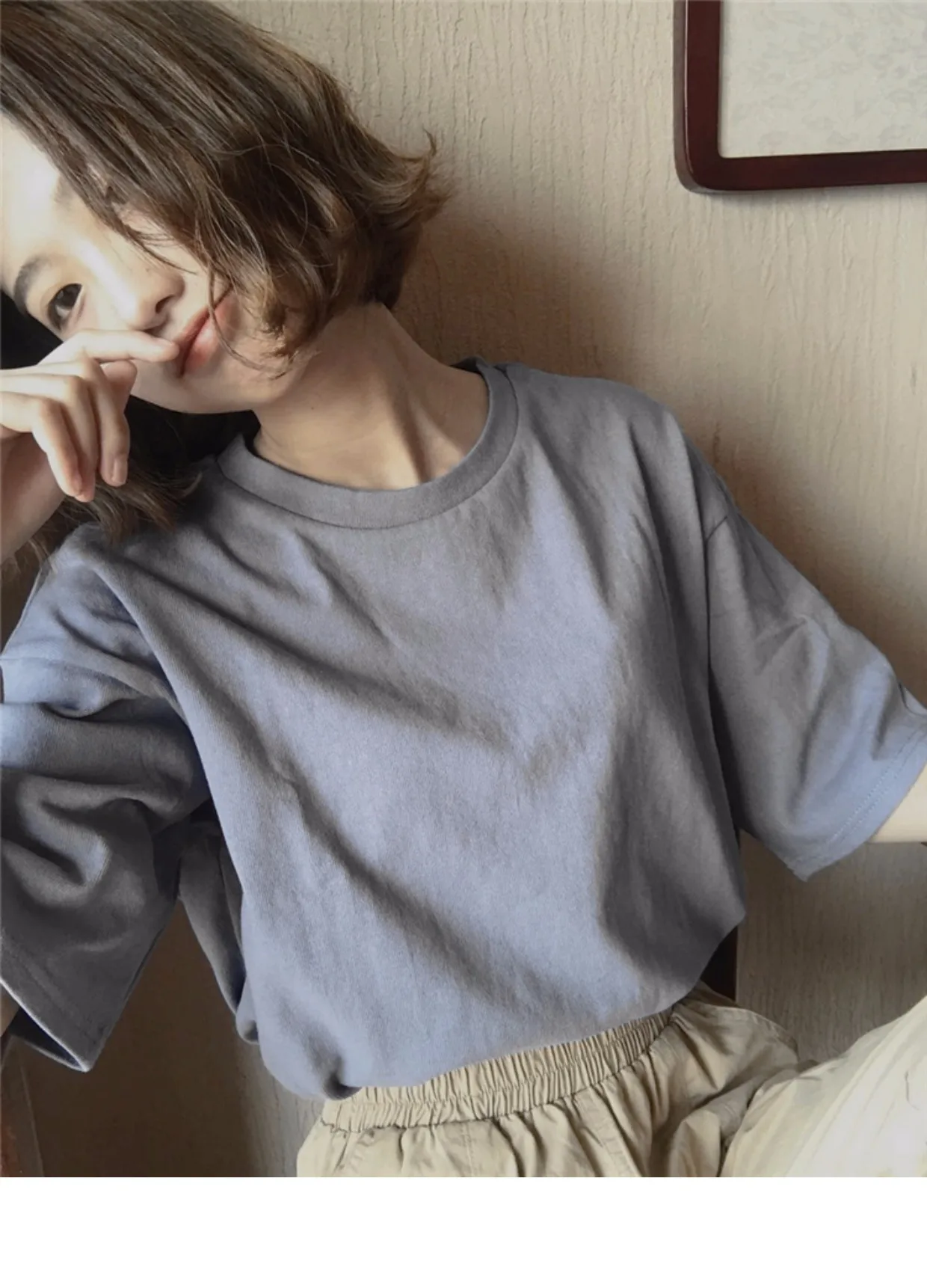 YouGeMan Harajuku одежда весна лето женская футболка Топ корейский Ulzzang винтажная Однотонная футболка с коротким рукавом женская футболка